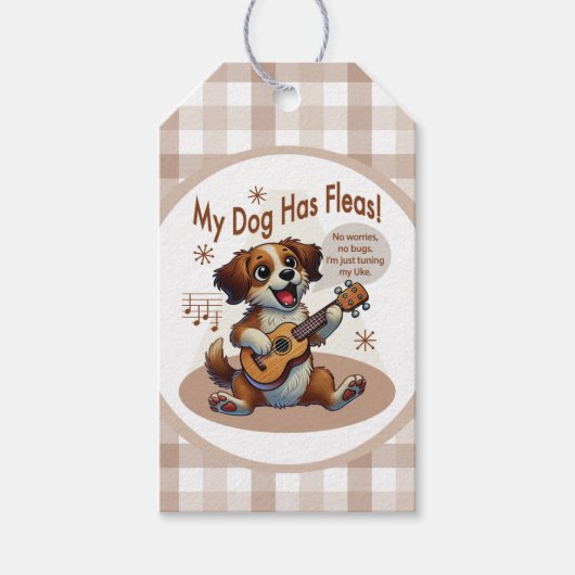 Mein Hund hat Fleas Ukulele Tuning Song Geschenkanhänger (Vorderseite)