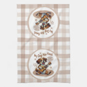 Mein Hund hat Fleas Ukulele Tuning Song Geschirrtuch (Vertikal)