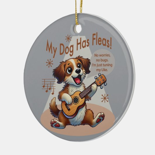 Mein Hund hat Fleas Ukulele Tuning Song Keramik Ornament (Links)