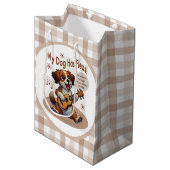 Mein Hund hat Fleas Ukulele Tuning Song Mittlere Geschenktüte (Vorderseite Schrägansicht)