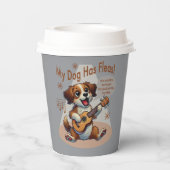 Mein Hund hat Fleas Ukulele Tuning Song Pappbecher (Rückseite)