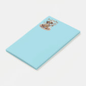 Mein Hund hat Fleas Ukulele Tuning Song Post-it Klebezettel (angewinkelt)