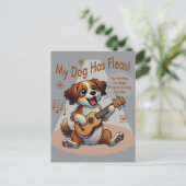 Mein Hund hat Fleas Ukulele Tuning Song Postkarte (Stehend Vorderseite)