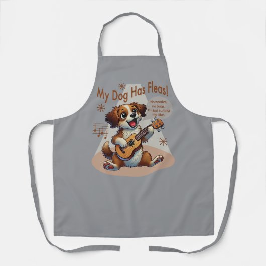 Mein Hund hat Fleas Ukulele Tuning Song Schürze (Vorderseite)
