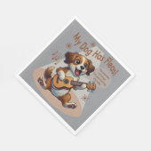 Mein Hund hat Fleas Ukulele Tuning Song Serviette (Ecke)