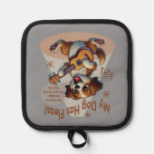 Mein Hund hat Fleas Ukulele Tuning Song Topflappen (Vorderseite)