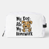 Mein Hund hat meine Hausaufgaben gegessen Waschbeutel (Rückseite)