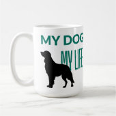 Mein Hund in meinem Bro mit einem Hund im Schatten Kaffeetasse (Links)