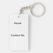 Mein Hund ist allein Zuhause Schlüsselanhänger (Rückseite)