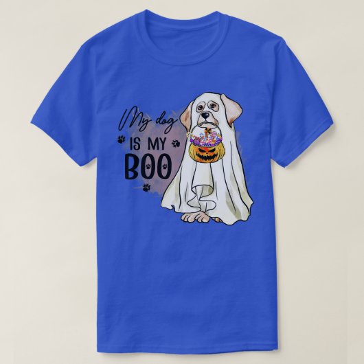 Mein Hund ist Boo Funny Dog Besitzer Boo Ghost Lov T-Shirt (Design vorne)