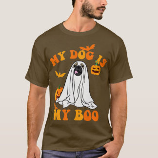 Mein Hund ist Boo Funny Dog Besitzer Boo Ghost Lov T-Shirt