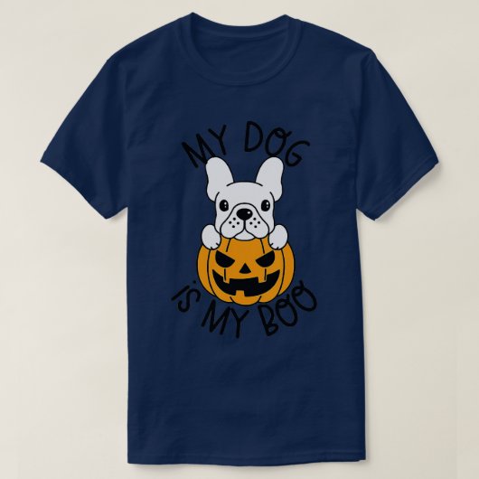 Mein Hund ist Boo Funny Dog Besitzer Boo Ghost Lov T-Shirt (Design vorne)