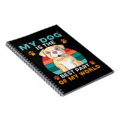 Mein Hund ist der beste Teil meines World-Notebook Notizblock (Rechte Seite)