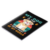 Mein Hund ist der beste Teil meines World-Notebook Notizblock (Linke Seite)