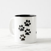 Mein Hund ist intelligenter als Ihr Kind! Tasse! Zweifarbige Tasse (Vorderseite Links)