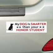 Mein Hund ist intelligenter Autoaufkleber (Auf Auto)