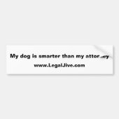 Mein Hund ist klüger als Autoaufkleber (Vorne)