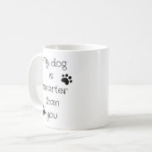 Mein Hund ist klüger als du Kaffeetasse (Vorderseite Links)