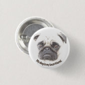 Mein Hund ist mein bester Freund. Button (Vorne & Hinten)