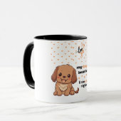 Mein Hund ist mein bester Freund niedlicher zweisp Tasse (Vorderseite Links)