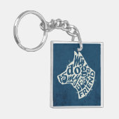 Mein Hund ist mein bester Freund Schlüsselanhänger (Vorderseite links)