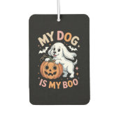 Mein Hund ist mein Boo Funny Halloween Autolufterfrischer (Vorderseite)