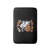 Mein Hund ist mein Boo Funny Halloween Badematte (Vorderseite Vertikal)