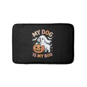 Mein Hund ist mein Boo Funny Halloween Badematte (Vorderseite)