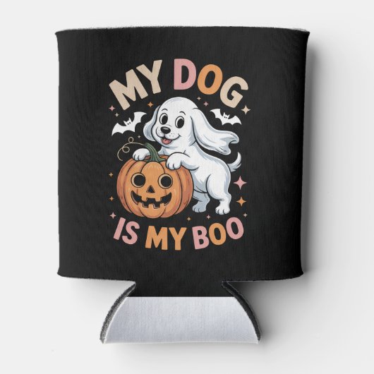 Mein Hund ist mein Boo Funny Halloween Dosenkühler (Vorderseite)