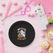 Mein Hund ist mein Boo Funny Halloween Pappteller (Party)