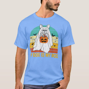 Mein Hund ist mein Boo Ghost Halloween, Französisc T-Shirt