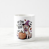 Mein Hund ist mein Boo Halloween Kaffeetasse (Mittel)