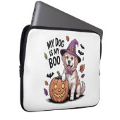 Mein Hund ist mein Boo Halloween Laptopschutzhülle (Vorne Rechts)