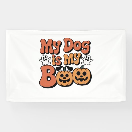 Mein Hund ist mein Boo, Lehrer, Funny Dog Lover Ed Banner (Horizontal)
