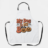 Mein Hund ist mein Boo, Lehrer, Funny Dog Lover Ed Schürze (Vorderseite)