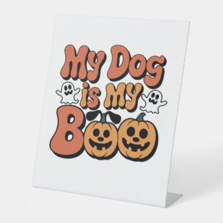 Mein Hund ist mein Boo, Lehrer, Funny Dog Lover Ed Sockelschild