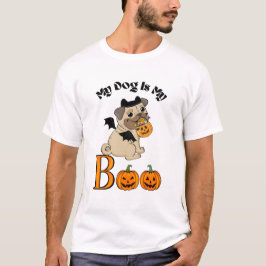 Mein Hund ist mein Boo Pumpkin Dog Mama T - Shirt