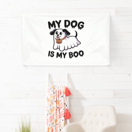 Mein Hund ist mein Boo-Shirt - Funny Dog Lover Ges Banner (Insitu)