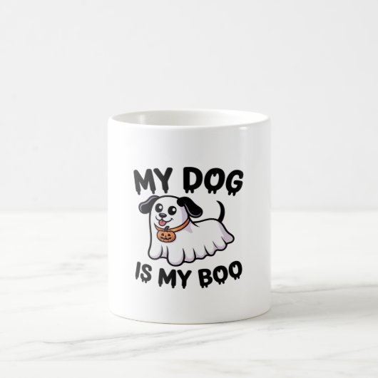 Mein Hund ist mein Boo-Shirt - Funny Dog Lover Ges Kaffeetasse (Mittel)