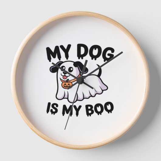 Mein Hund ist mein Boo-Shirt - Funny Dog Lover Ges Uhr (Vorderseite)
