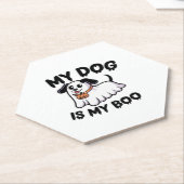 Mein Hund ist mein Boo-Shirt � Funny Dog Lover Ges Untersetzer (angewinkelt)
