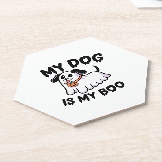 Mein Hund ist mein Boo-Shirt � Funny Dog Lover Ges Untersetzer (angewinkelt)