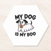 Mein Hund ist mein Boo-Shirt � Funny Dog Lover Ges Untersetzer (Vorderseite)