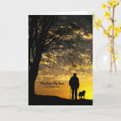 Mein Hund ist mein Boss Gedicht Karte (Gelbe Blume)