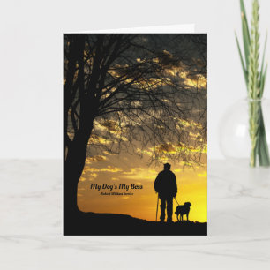 Mein Hund ist mein Boss Gedicht Karte