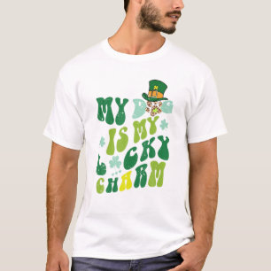 Mein Hund ist mein glückliches St. Patrick's Day  T-Shirt