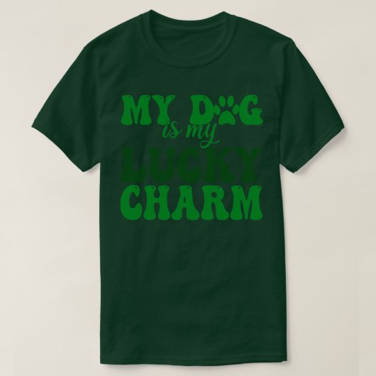 Mein Hund ist mein Glücksbringer 1 T-Shirt (Design vorne)