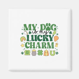 Mein Hund ist mein Glücksbringer Shamrock St. Patr Magnet