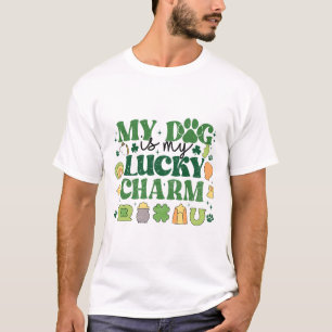 Mein Hund ist mein Glücksbringer Shamrock St. Patr T-Shirt