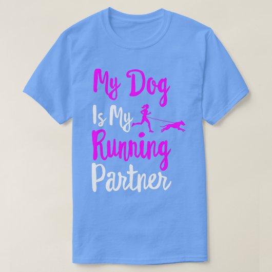 Mein Hund ist mein Laufpartner T-Shirt (Design vorne)